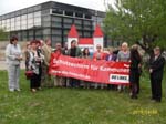 Aktion einstürzende Rathäuser in Erfurt