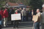 Bürger in Bad Liebenstein protestieren gegen Straßenausbaubeiträge